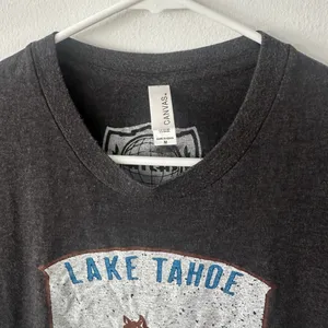 Canvas Lake Tahoe Grey T-Shirt Size M thumbnail 3