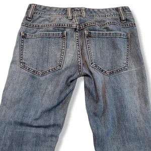 Free People Jeans Size 24 Skinny Raw Hem Distressed Destroyed Blur Denim Pants Women's Low Rise Jeans thumbnail 4