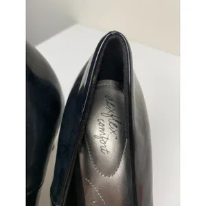 Dexflex Comfort Klue Womens Size 6.5 Open Toe Heel Shoes Black Shiny thumbnail 7