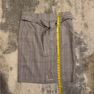 NWT Cato Brown and Black Plaid Midi Skirt with Belt Detail thumbnail 6