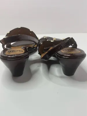 Sofft Alina Brown Patent Leather Sandals Size 6M thumbnail 5