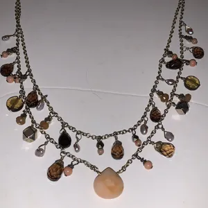 Banana Republic Antiqued Gold Tone Double Strand Necklace. thumbnail 2