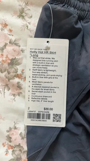 Lululemon Gray Hotty Hot HR Skirt thumbnail 4
