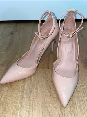 Aldo Blush Patent Pointed-Toe Slingback Heels Size 8.5 thumbnail 13
