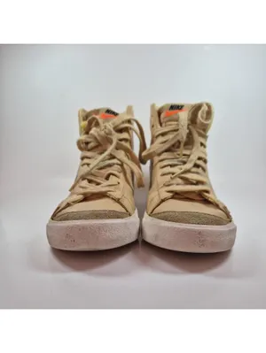 Nike Shoes Womens 9 Blazer High Top Sneakers White Faux Leather thumbnail 4