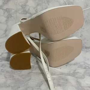 Princess Polly White Alto Platform Heels thumbnail 4