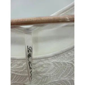 Leo Nicole Women XS‎ NWT Off White Floral Lace Short Sleeve Top 34264C thumbnail 4