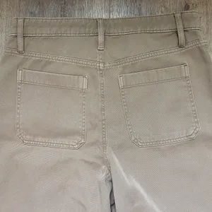 Loft Women's Tan Brown Canvas Wide Leg Utility Pants Size 4‎ thumbnail 7