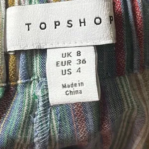 Topshop Women's‎ 4 Striped Shorts Casual Summer Colorful Relaxed Tie Waist thumbnail 3