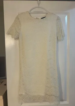 White Lace Mini Dress thumbnail 1