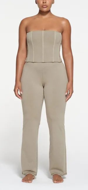 Skims Outdoor Corset & High Waist Flare Legging Set Taupe Size Small Medium New thumbnail 1