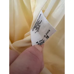 Vintage Jessica McClintock Gunne Sax Women 15 Yellow Strapless Beaded Gown Prom thumbnail 10