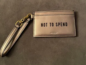 Fossil Card Case  Pewter thumbnail 1