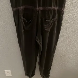 Free People Raving Rayon Utility Romper Washed Black Jumpsuit Size Small thumbnail 8