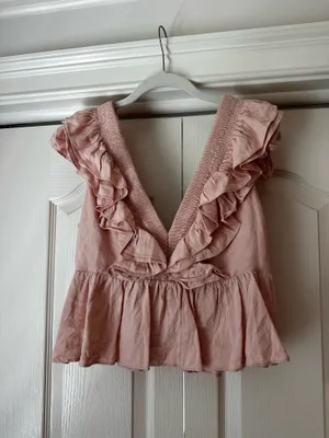 Revolve Aureta ruffle top Pink thumbnail 3