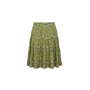 H&M Olive Floral‎ A-Line Skirt size 6 thumbnail 2