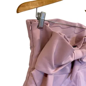 Zara Pink Mini Dress With Bow Back Style 4772/219 thumbnail 8