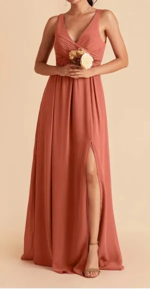 Birdy Grey Laurie Empire Bridesmaid‎ Formal Dress in Terracotta thumbnail 1