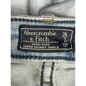 Abercrombie & Fitch Jeans Womens 26 2L Light‎ Wash HighRise Super Skinny I0235 thumbnail 3
