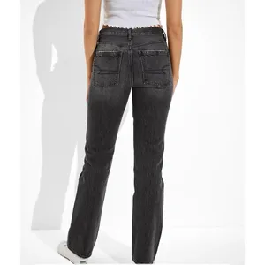 American Eagle AE ‘90s Bootcut Jean 12 Regular Women’s Black Wash 3879 thumbnail 7