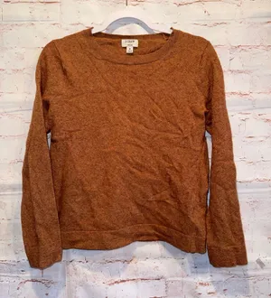 J. Crew Women's Crewneck Teddie Sweater pullover M wool cotton blend warm fall thumbnail 1
