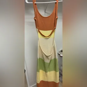 Backless crochet maxi dress thumbnail 2