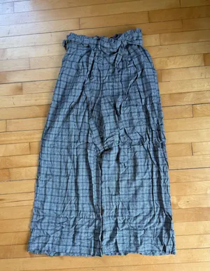 American Eagle Plaid Pants Wide Leg thumbnail 1