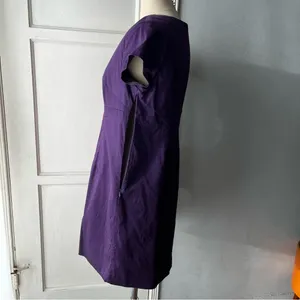 Boden• Purple and Coral Appliqué 100% cotton Sheath Dress• Sz 10P thumbnail 3