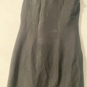 ASTR The Label Black Linen Blend Midi Dress Sleeveless Button thumbnail 8