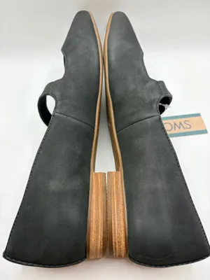 TOMS Bianca Mary Jane Flats Black Leather Comfort Ballet Coquette Women 7.5 thumbnail 5