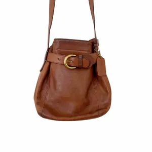 Vintage Coach Brown Leather Belted Soho Crossbody Bucket Bag 4156 thumbnail 2