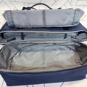 Lo & Sons Catalina Deluxe Tote Navy Blue Canvas Travel Weekend Bag READ thumbnail 12