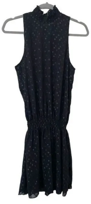 WAVERLY GREY‎ Glitter Polka Dot Mini Dress Black thumbnail 1