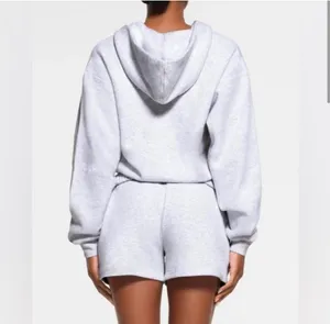 SKIMS Cotton Fleece Zip-Up Hoodie S thumbnail 2