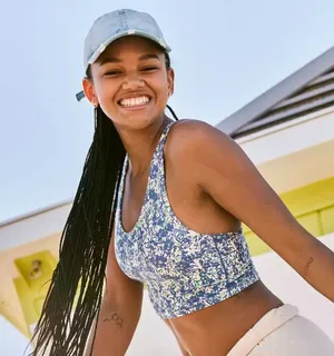 🩵Aerie workout tank with built in bra thumbnail 1