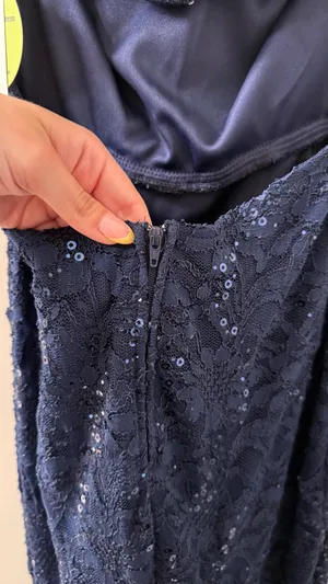 Windsor Formal Long Blue Sequin Navy Dress thumbnail 7