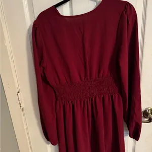 Red Long Sleeve Dress Size L thumbnail 4