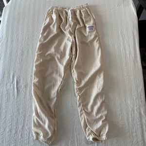Women's Oversized Lightweight Two Piece Waffle Jogger Set Cream Size 3XL #260722 thumbnail 8