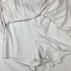 Prince Pickleball women's XL athletic Cream Pleated Skirt tennis white open back thumbnail 8