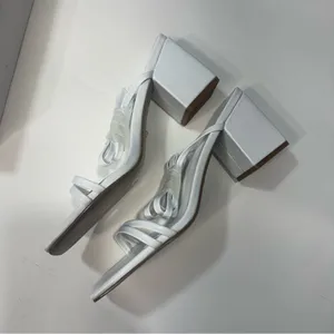 Raye Ibiza Heels in White size 8 thumbnail 3