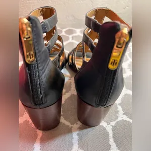 Tommy Hilfiger Black and Brown Heeled Sandals thumbnail 7