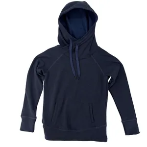 Marmot Women's Blue Crossover Cowl Neck Fleece Pullover Hoodie Sweatshirt Size M thumbnail 2