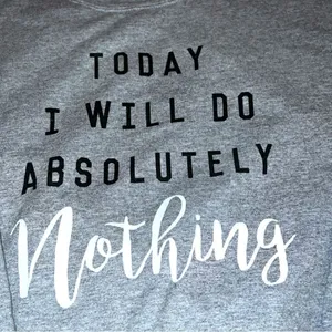 Gildan brand cute gray sweatshirt with fun sayings on front! thumbnail 4