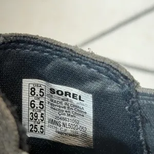 Sorel Evie II Chelsea Boots 8.5 Quarry Grey Waterproof Suede‎ NL5020-052 thumbnail 7