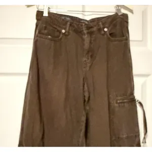 Baggy Pants Wide Leg Cargo Jeans‎ Brown Skate Grunge Streetwear Gorpcore Y2K 90s thumbnail 4