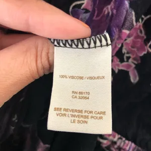 Free People Mini Dress S/P Black Purple Floral Cowl Neck Sleeveless‎ Boho thumbnail 9