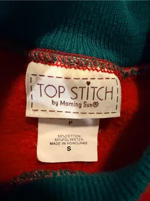 Top Stitch Crewneck Sweater with Cardinals thumbnail 3