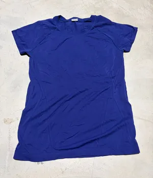 Athleta Women's Crew Neck workout Tee blue large thumbnail 1