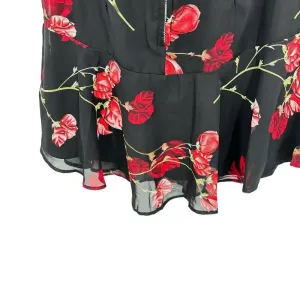 White Fox Boutique Monte Carlo Mini Dress Black‎ Red Floral Size XS thumbnail 11
