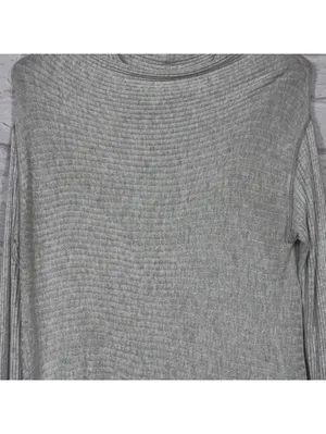 We The Free Medium Gray Ribbed Long Sleeve Top thumbnail 2